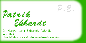 patrik ekhardt business card